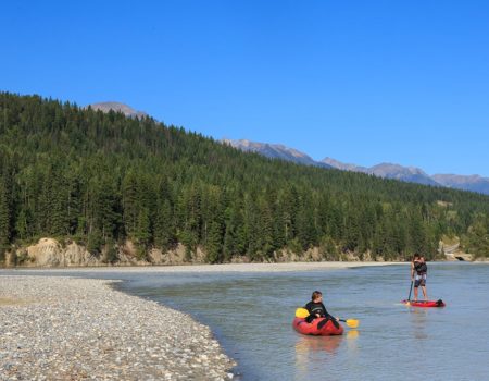 family activity inflatable kayaking golden bc