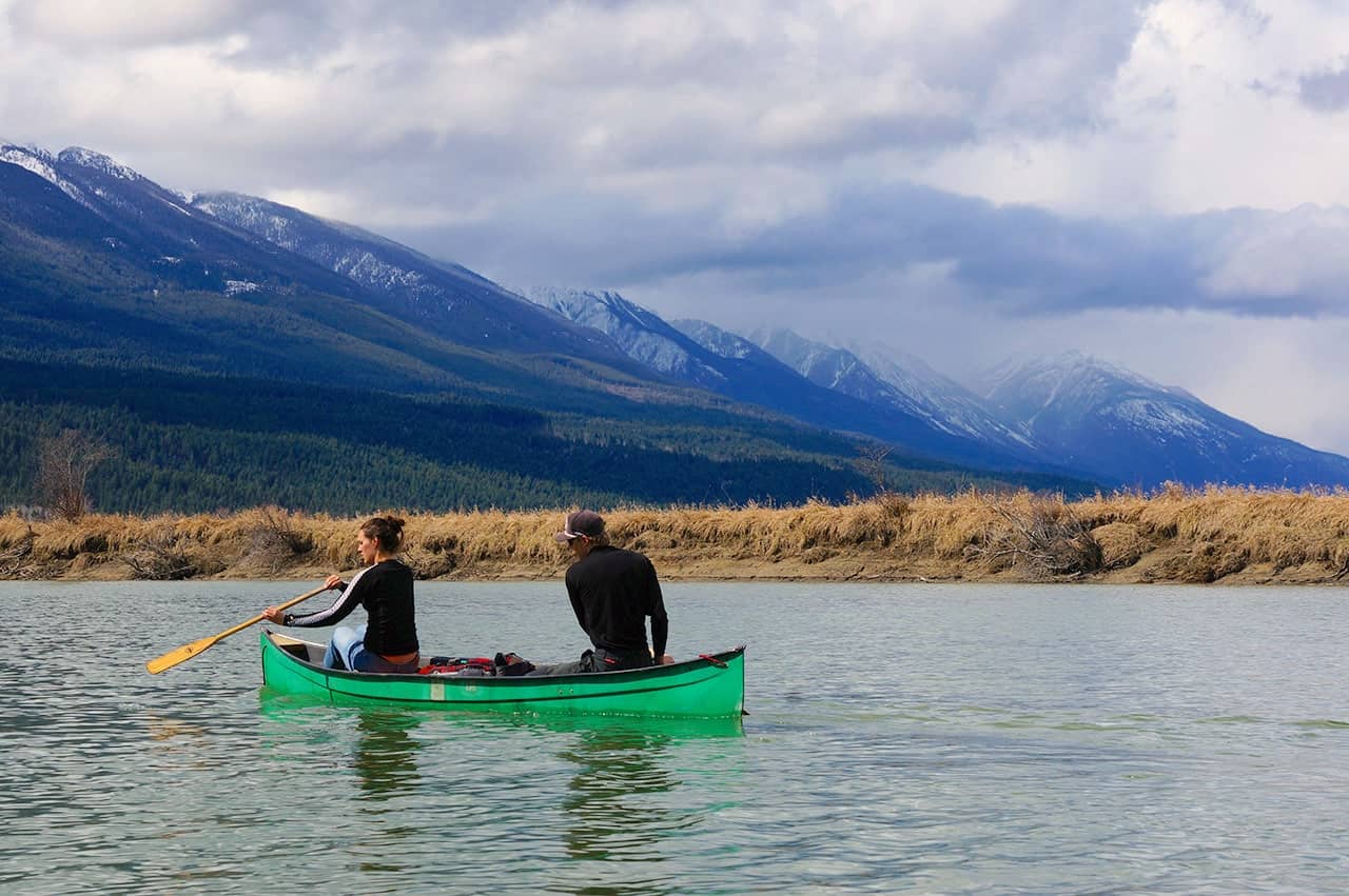 Top 10 Attractions in the Kootenay Rockies, Canoeing in the Columbia Wetlands, Golden BC