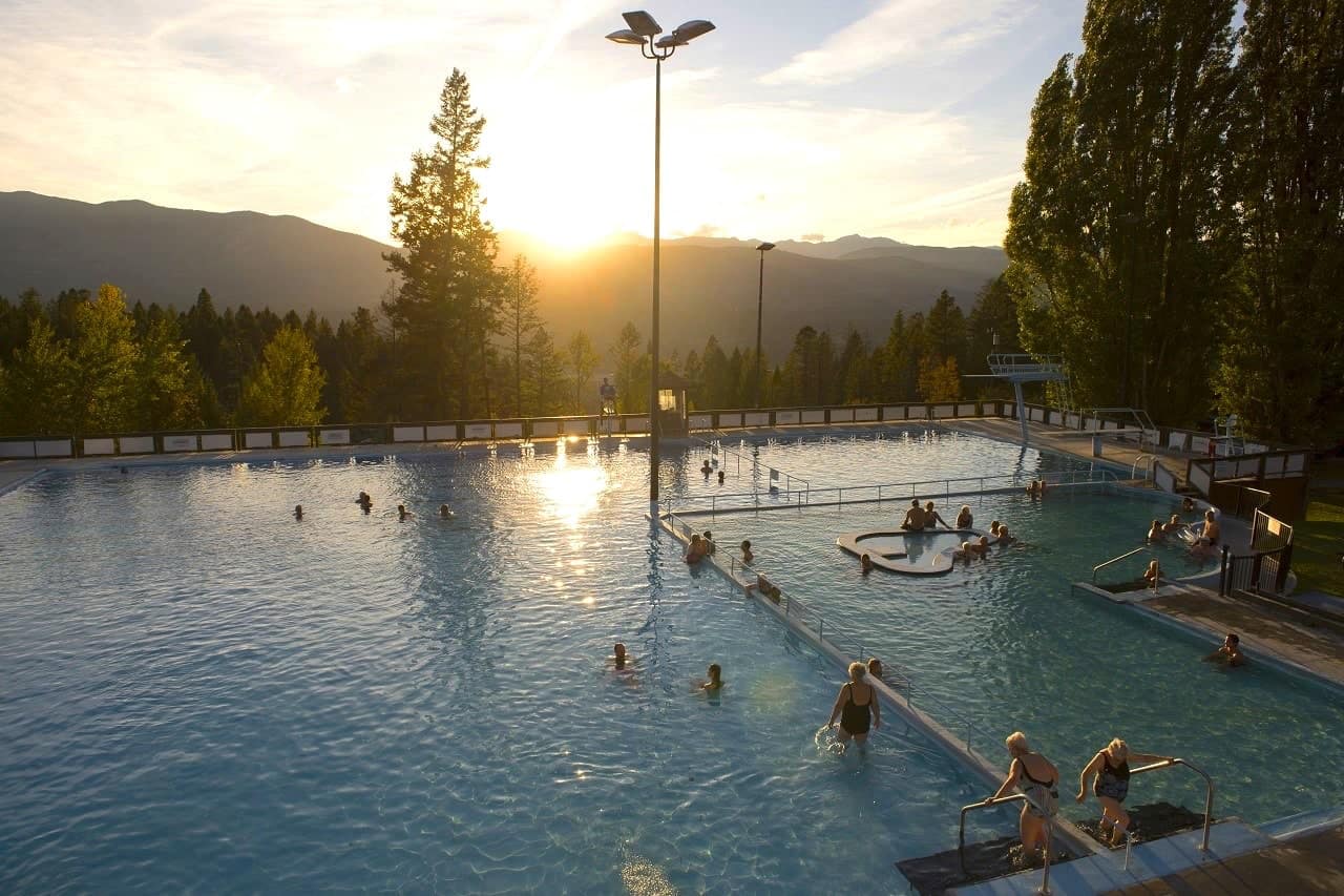 Best Attractions in Kootenay Rockies, Relaxing in Fairmont Hot Springs, BC