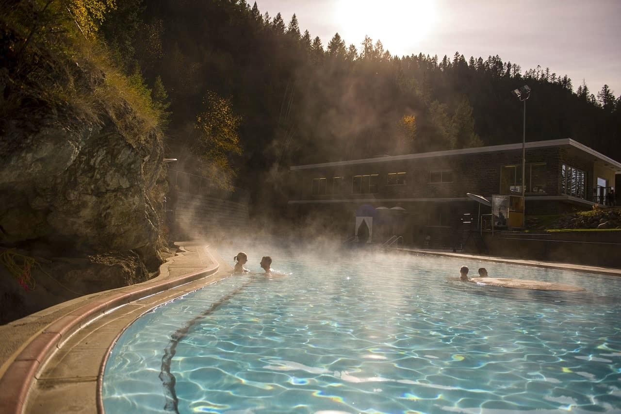 Top Attractions in Kootenay Rockies, Soaking in Radium Hot Springs, BC